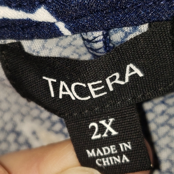 3X Plus Size Womens Spring Dress floral blue yellow new - Picture 4 of 6